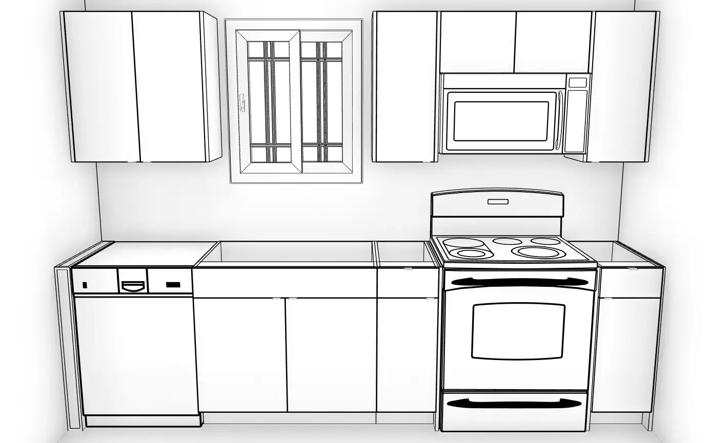 Kitchenette Flat Panel Example