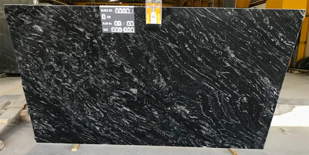 Black Wave Granite Slab