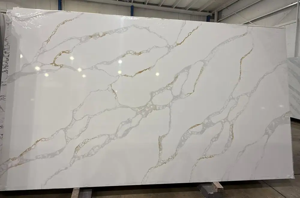 Calacatta Doppio Gold Quartz Example