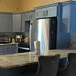 Forevermark: Xterra Blue Shaker Kitchen Cabinets